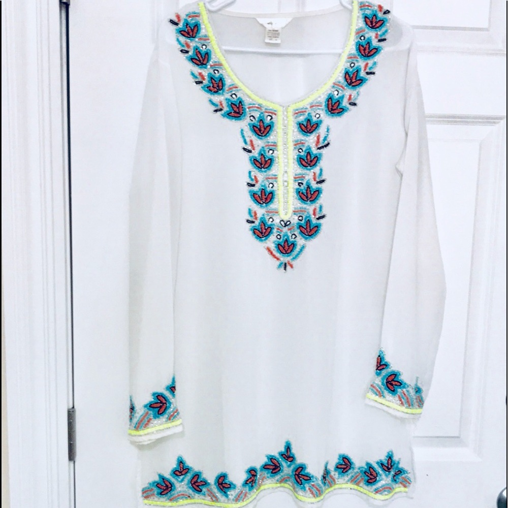 Beaded  Dress Beach Cover Up